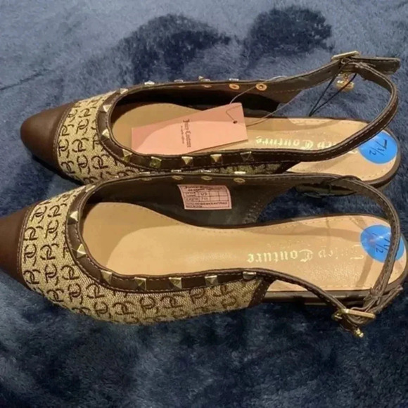 JUICEY COUTURE Poetry Logo Sling Back Studded Sandal - Picture 3 of 7